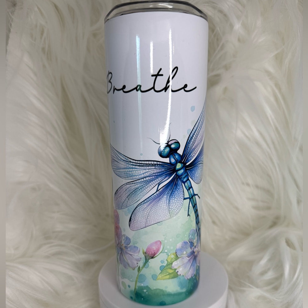Watercolor Dragonfly Tumbler